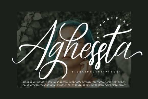 Aghessta Script: Crafting Elegance with a Dancing Baseline