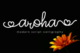 Aroha Script: A Sweet Handwritten Font with a Unique Spin