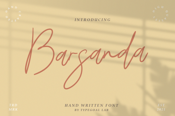 Barsanda Script: A Modern Touch of Elegance for Your Designs