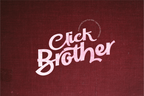 Click Brother Script: A Bold Handwritten Font for Authentic Design