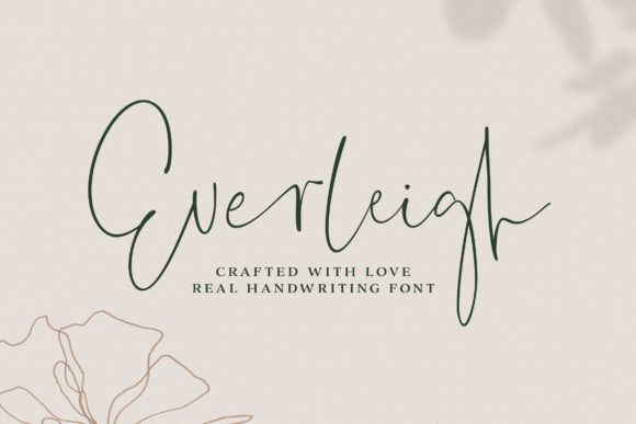 Everleigh Script: The Handwritten Font That Brings Designs to Life