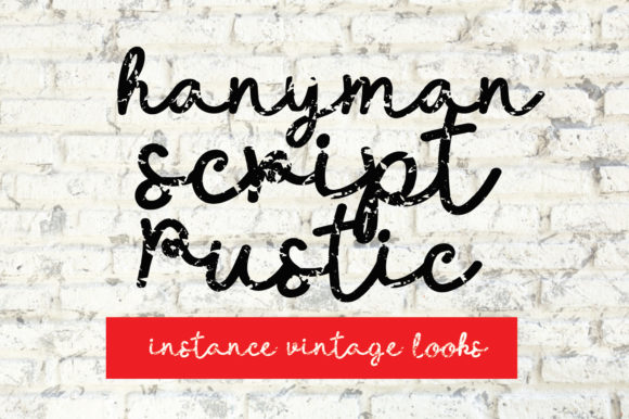 Handyman Script Rustic: Your Go-To for Authentic Branding
