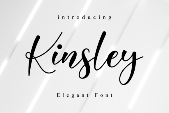 Kinsley Script: A Silky Smooth Script Font for Elegant Designs