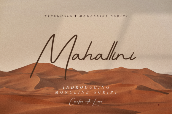 Mahallini Script: A Modern Script Font for Elegant Projects