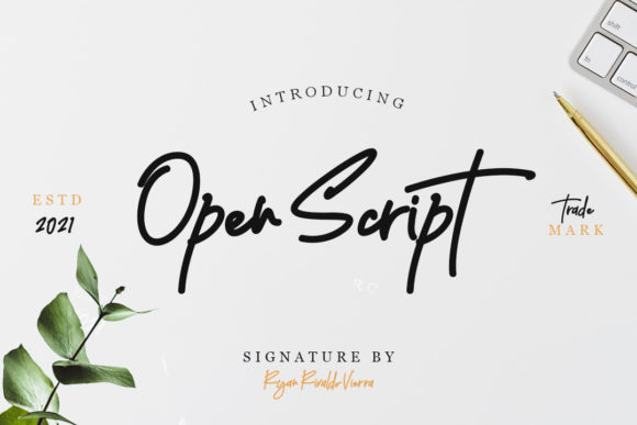 Open Script: A Font That Dances with Creativity
