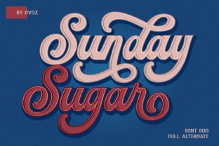 Sunday Sugar Script: A Sweet Vintage Vibe for Your Designs