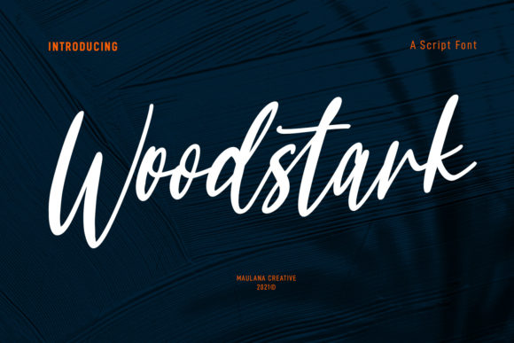 Woodstark Script: A Stylish Brushed Script Font for Modern Design